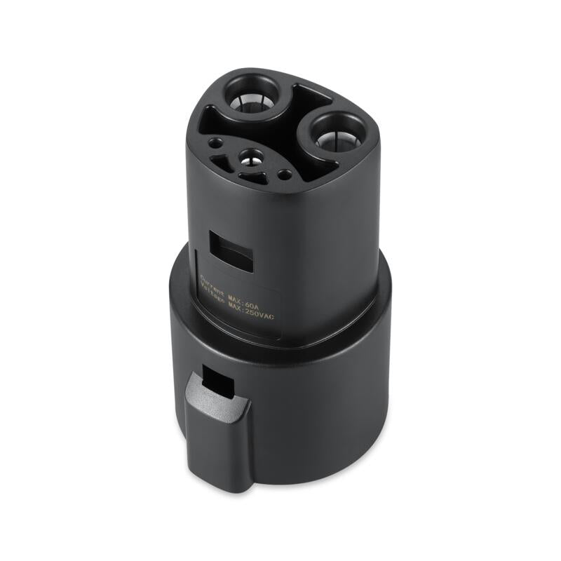 Lectron J1772 to Tesla Charging Adapter, 60A & 250V AC - (Black)